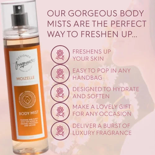 Designer Fragrances 3 Pack Tu Est Belle Body Mist Bundle – Women’s Long-Lasting Luxury Fragrance Sprays (3 x 250ml)