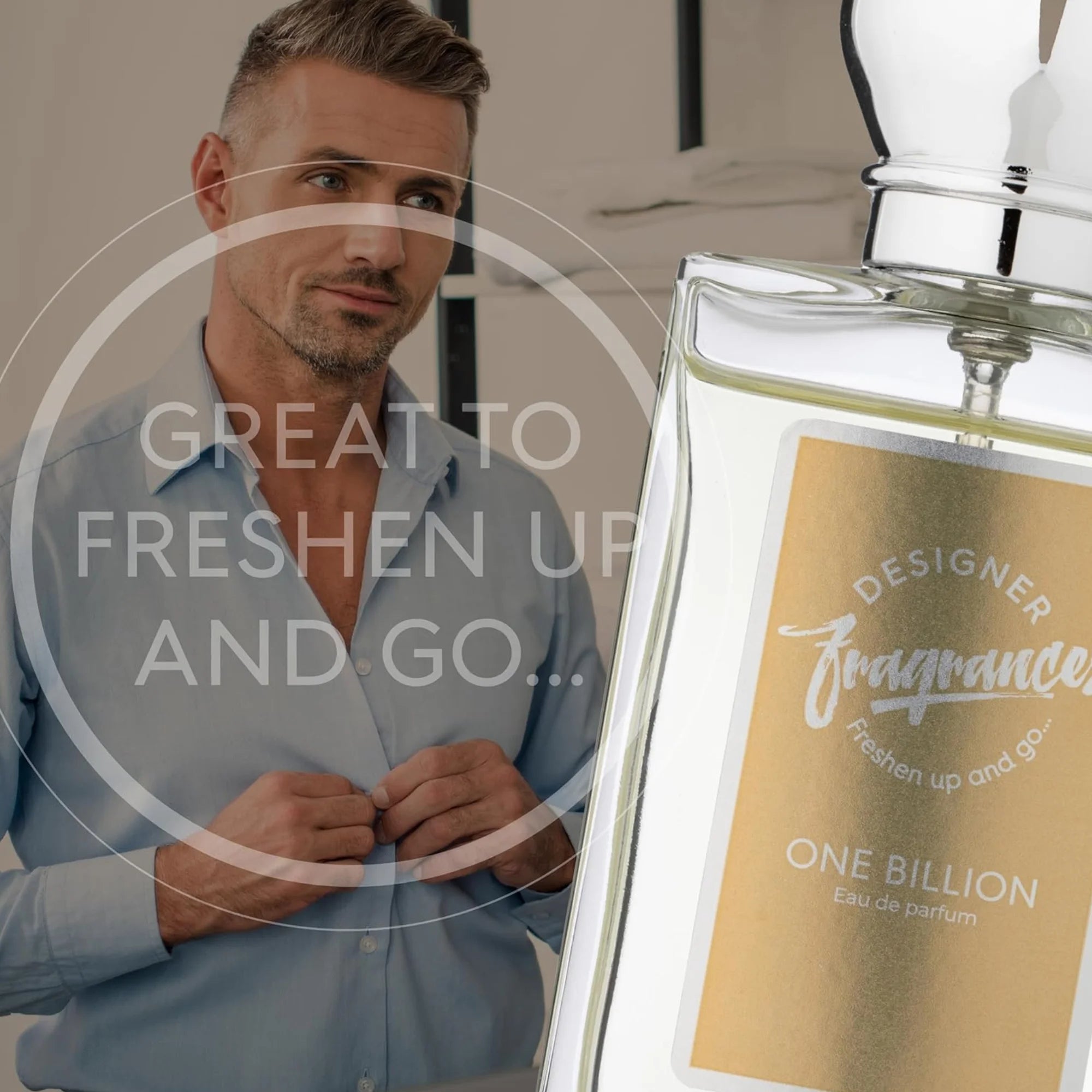 Designer Fragrances One Billion Men’s Eau De Parfum Aftershave Spray 50ml | Long Lasting Masculine Scent