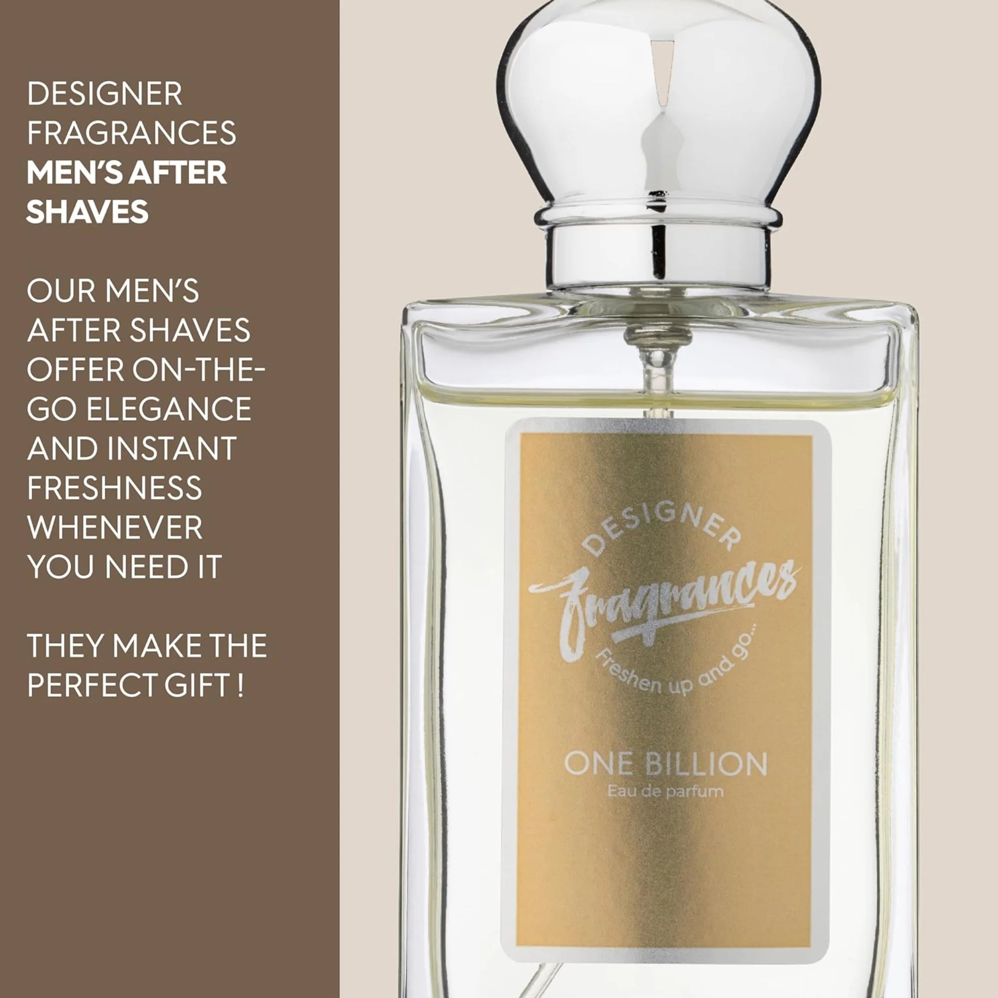 Designer Fragrances One Billion Men’s Eau De Parfum Aftershave Spray 50ml | Long Lasting Masculine Scent