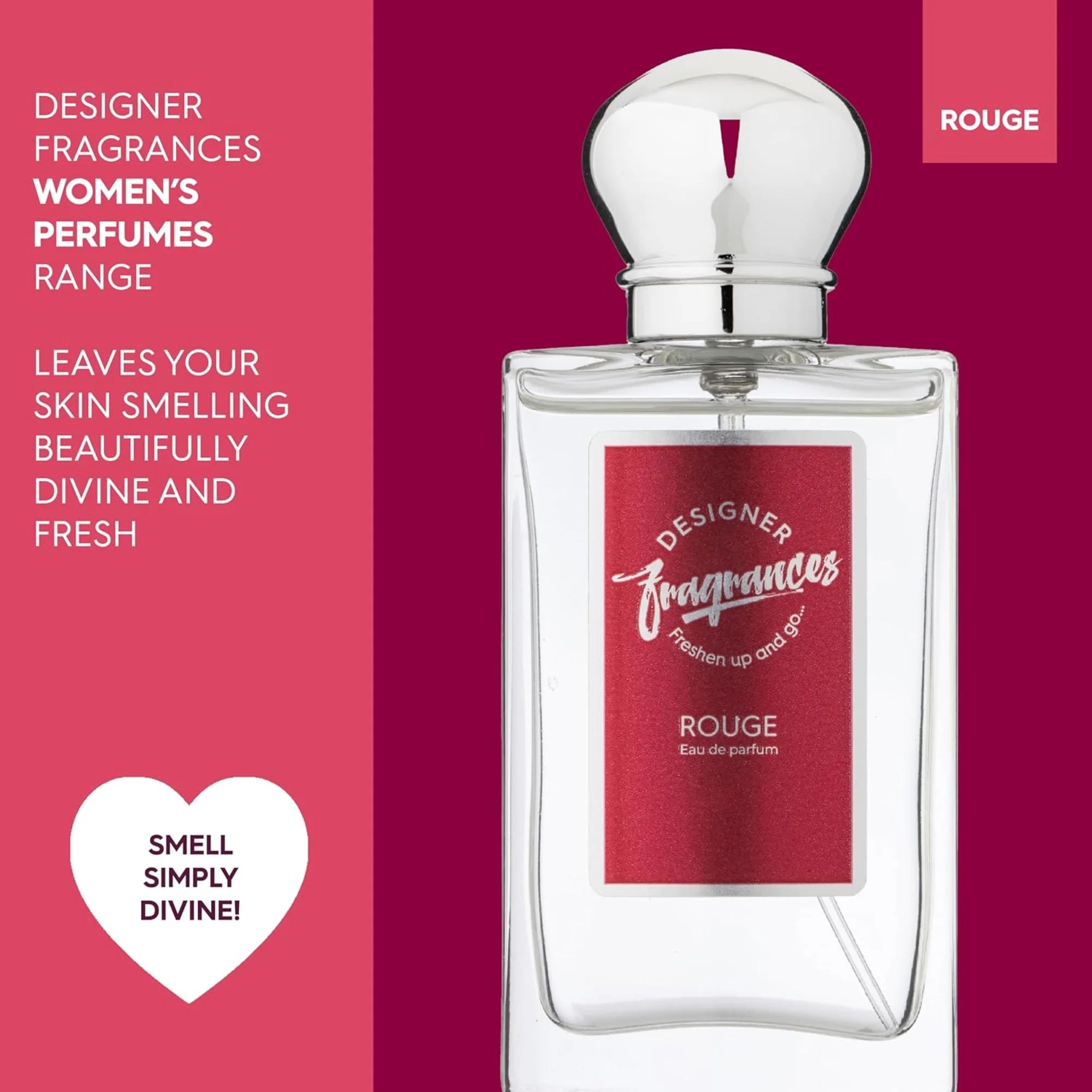 Designer Fragrances Rouge Women’s Eau De Parfum Spray 50ml | Long Lasting Luxury Perfume