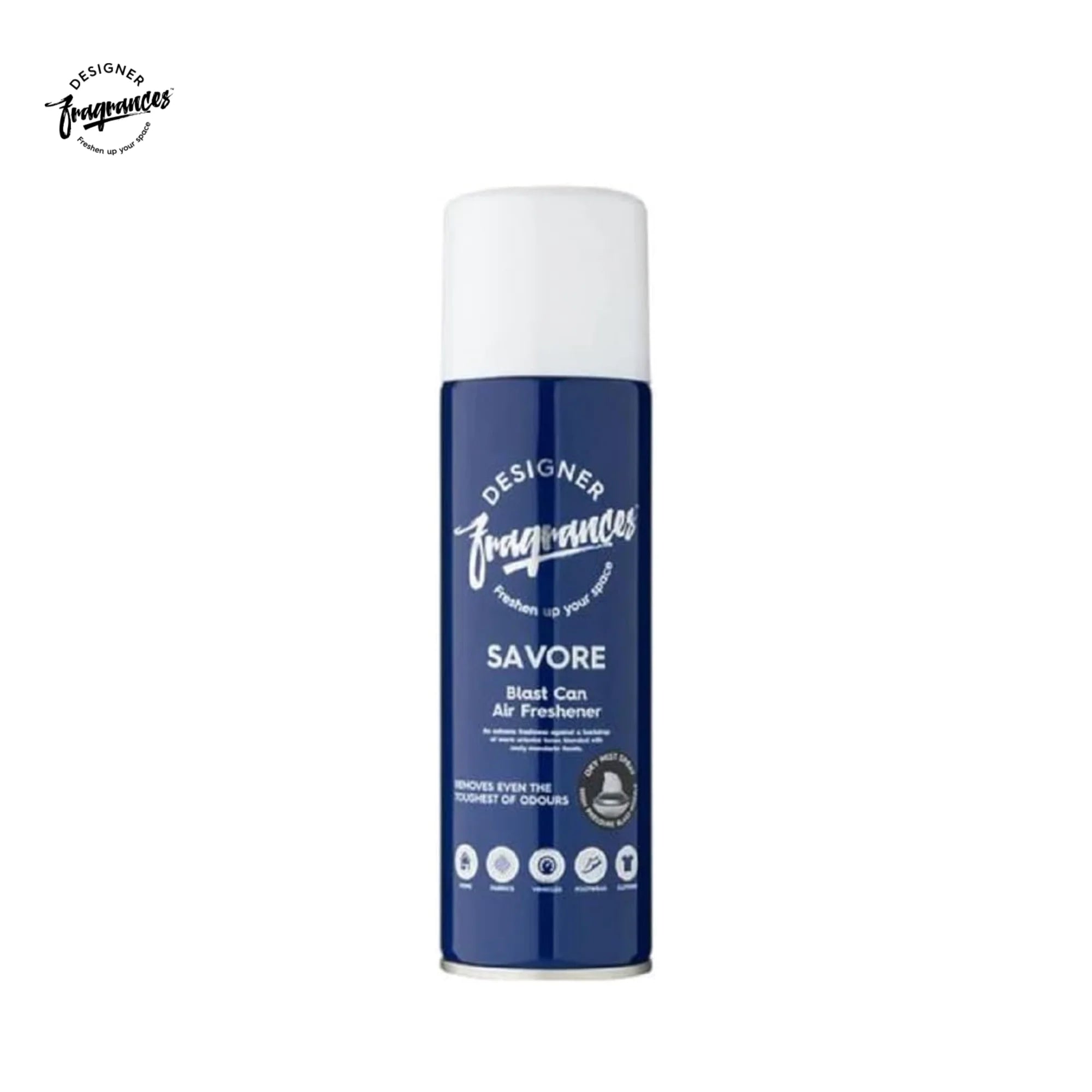 Designer Fragrances Savore Blast Can Air Freshener 300ml | Dry Mist Odour Neutraliser