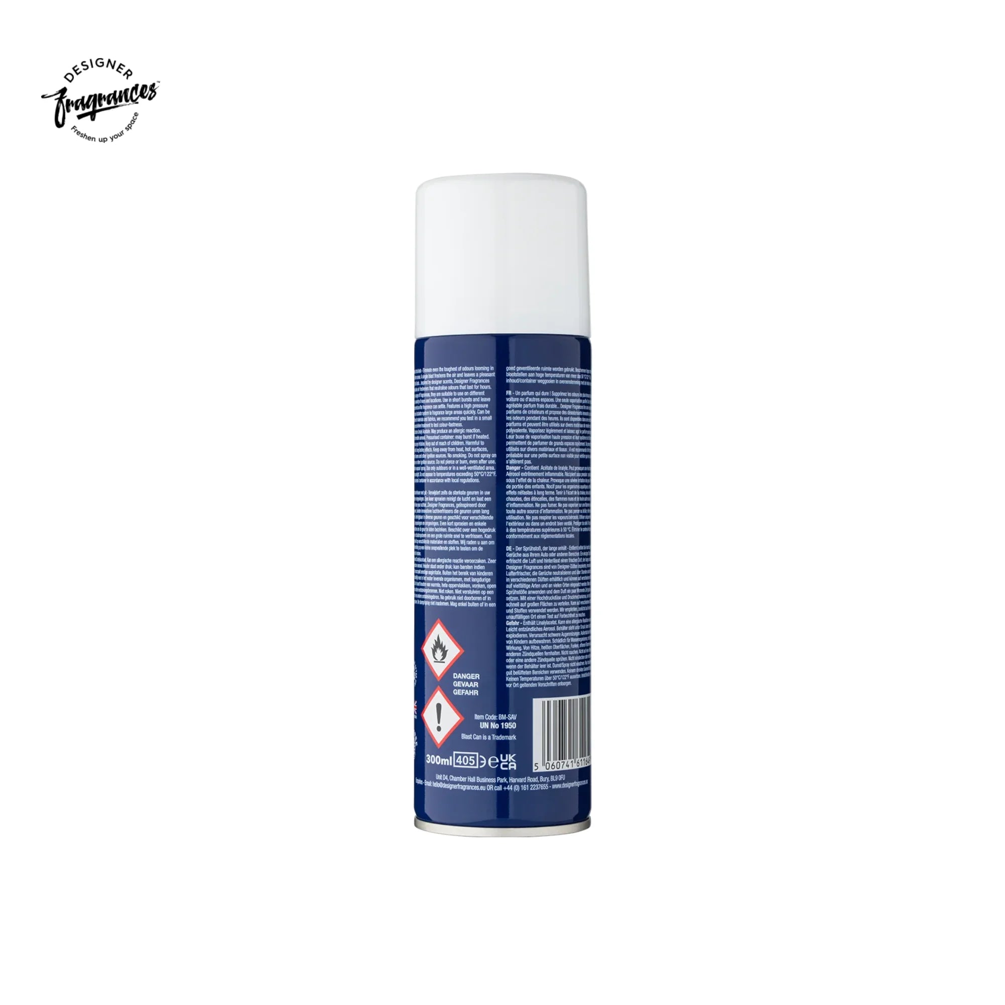 Designer Fragrances Savore Blast Can Air Freshener 300ml | Dry Mist Odour Neutraliser