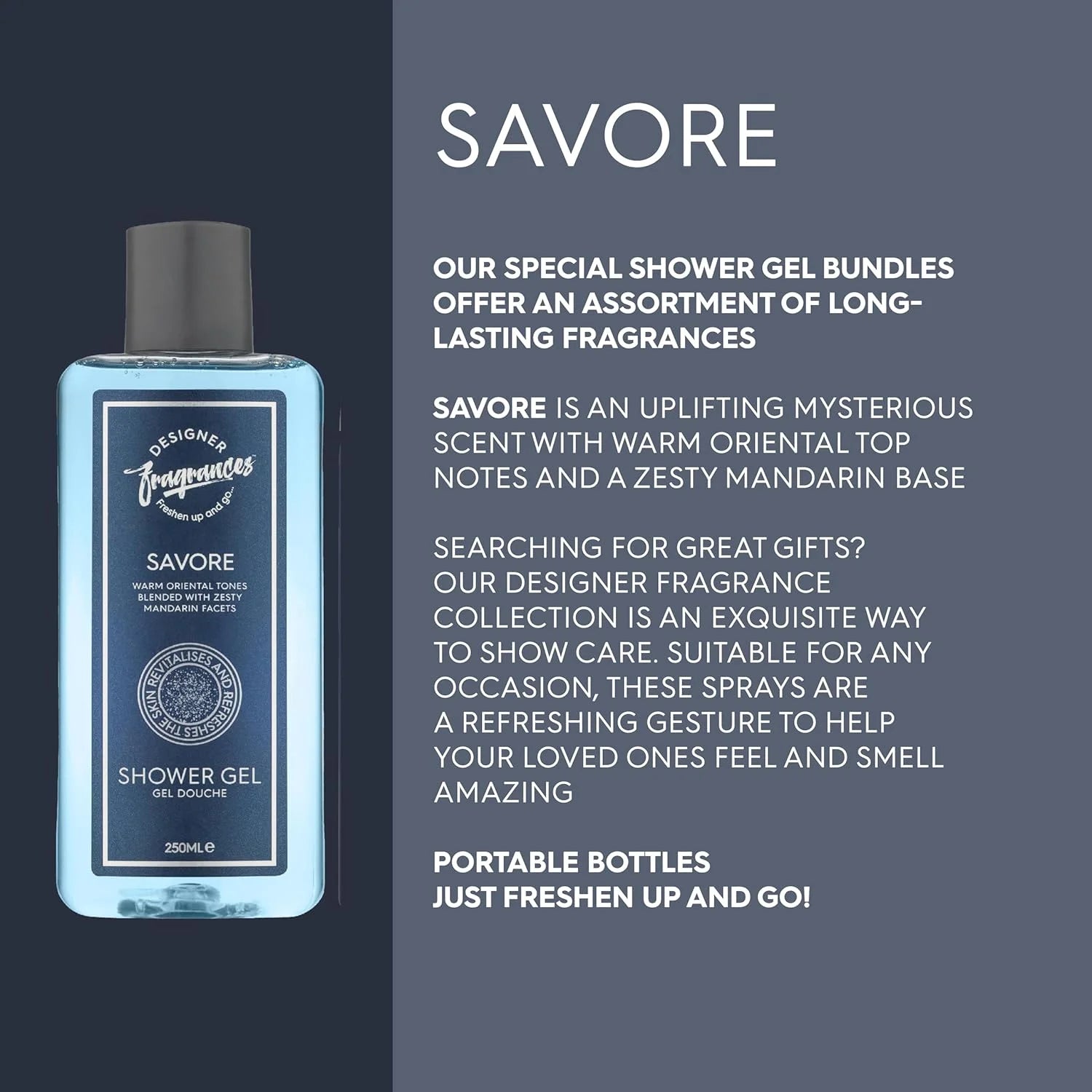 Savore Men’s Bundle – 2 Body Sprays + 2 Shower Gels