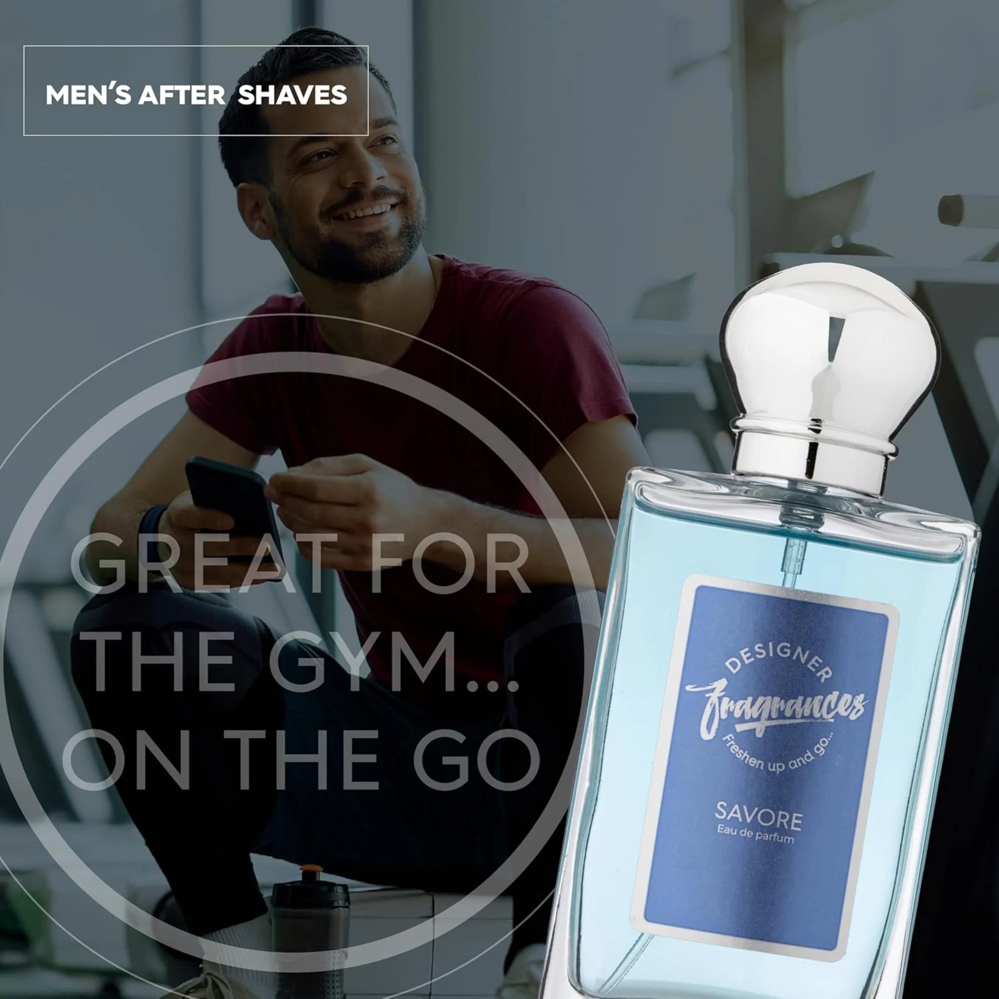 Designer Fragrances Savore Men’s Eau De Parfum Aftershave Spray 50ml | Long Lasting Freshness