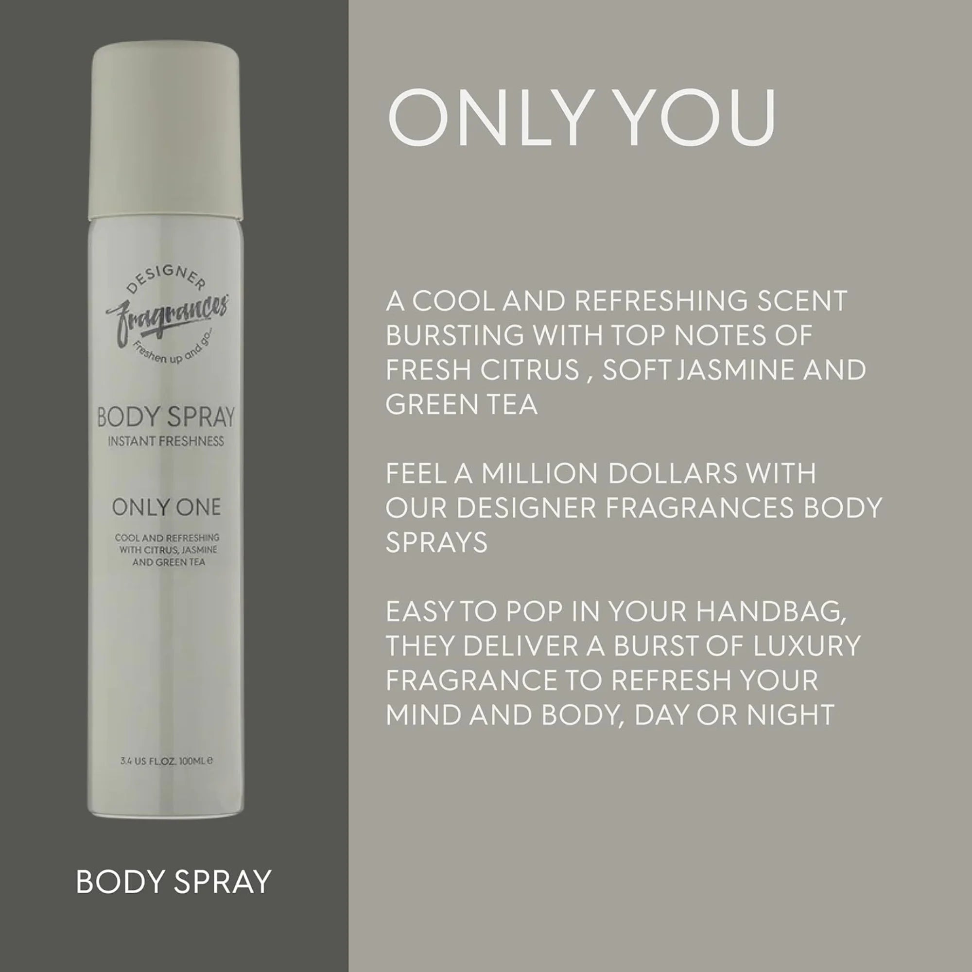 Designer Fragrances Women’s Body Mist Spray Bundle 3 Pack 250ml | Blu Cloud, Only One, Orchyd