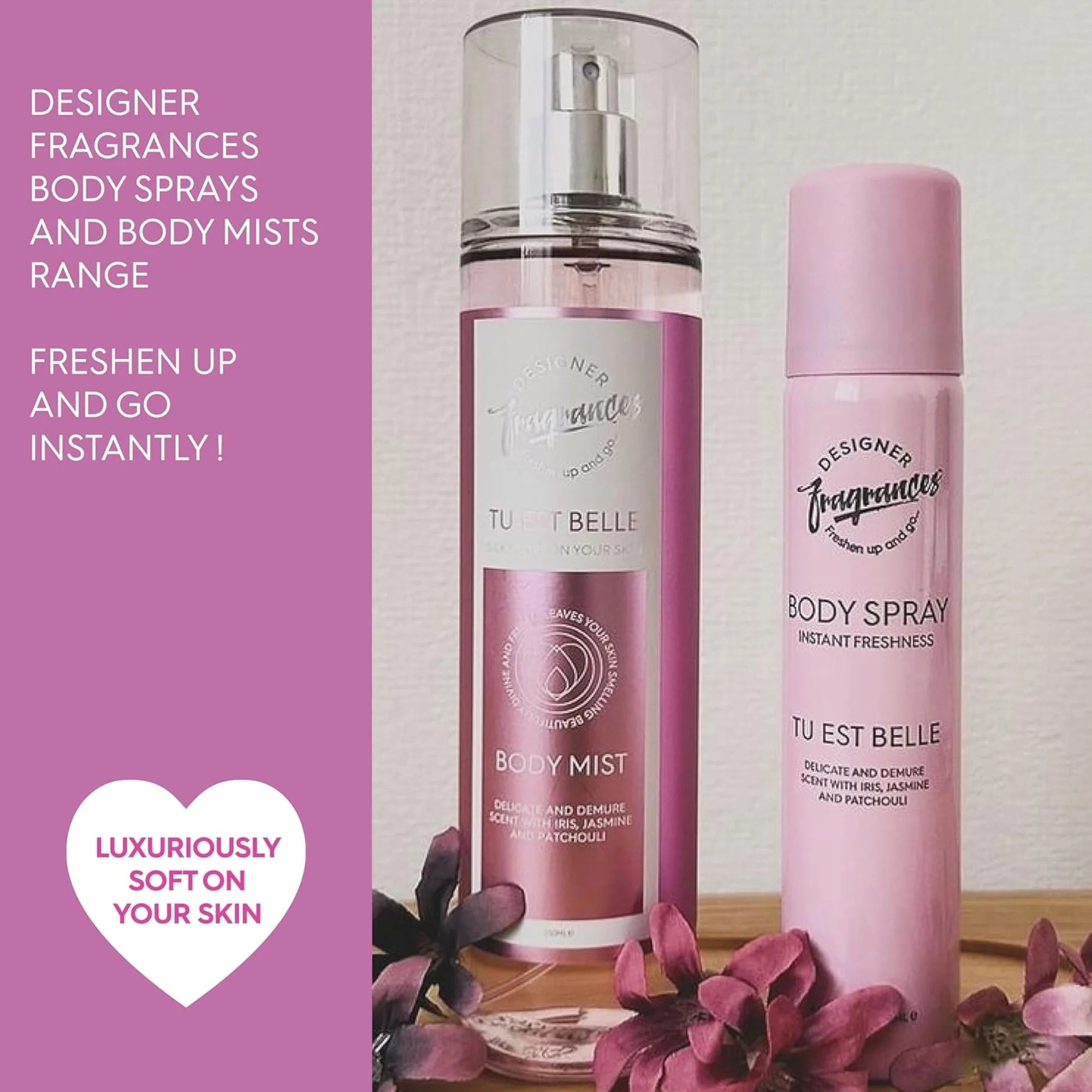 Designer Fragrances Women’s Body Mist Spray Bundle 3 Pack 250ml | Blu Cloud, Only One, Orchyd