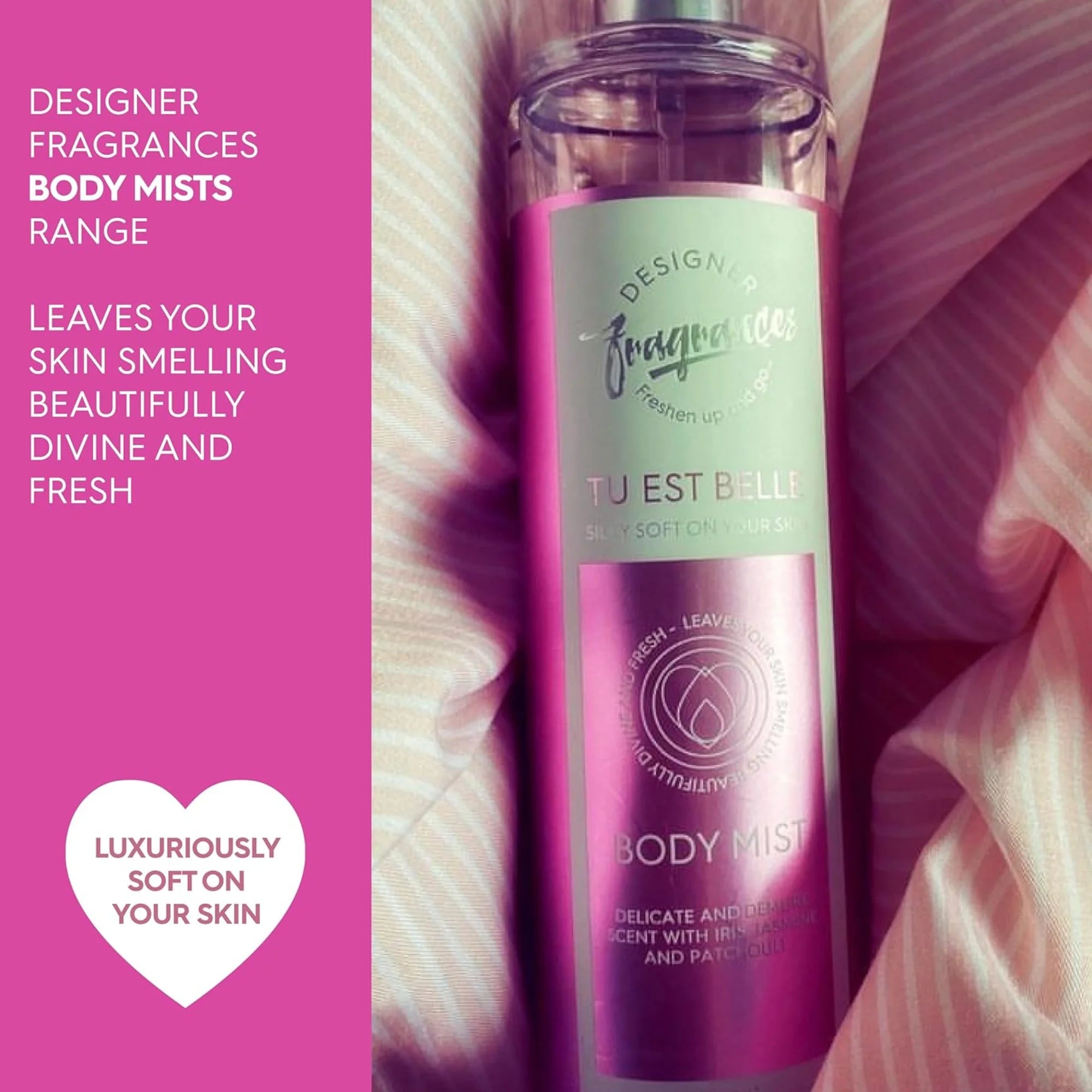 Designer Fragrances Our Way Women’s Body Mist Spray Bundle 3 Pack 250ml | Floral Vanilla Fresh Mist