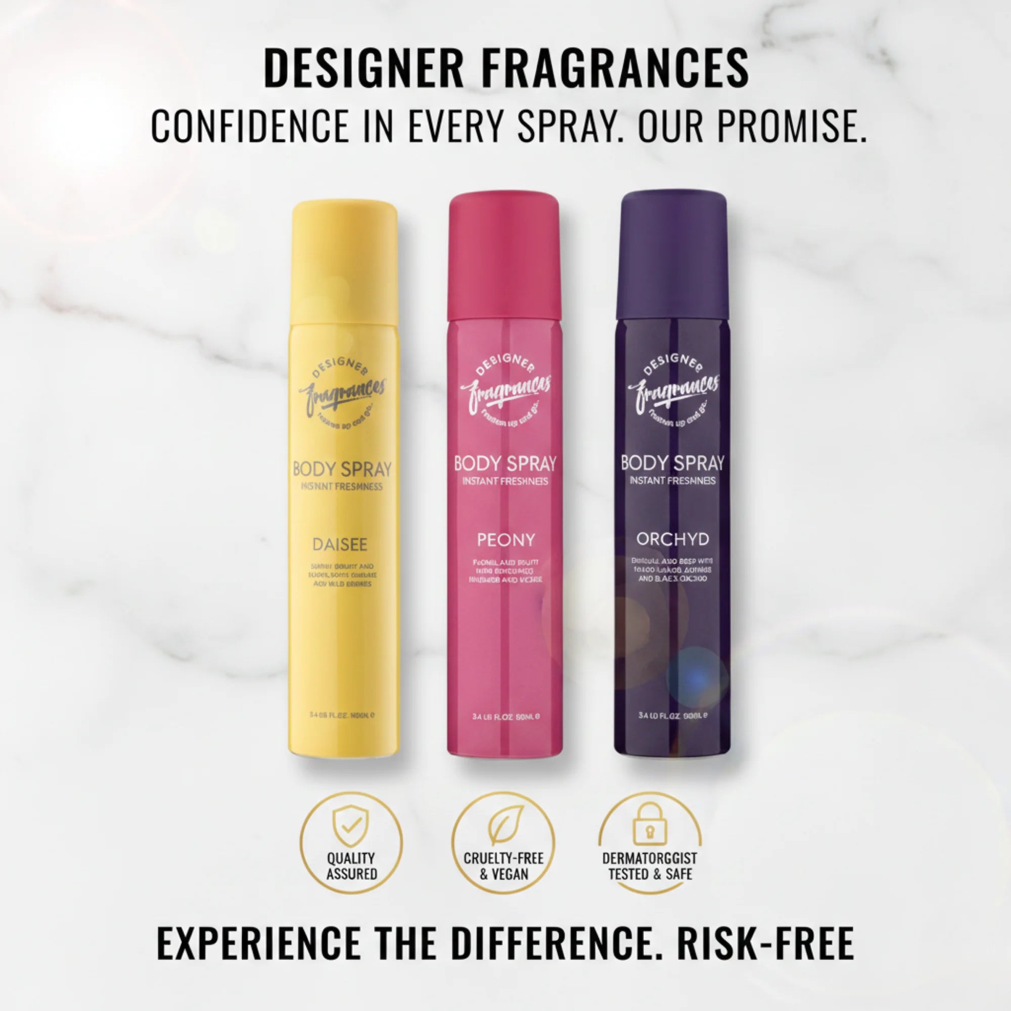 Women’s Body Spray Set - Daisee, Peony & Orchyd (3 x 100ml)