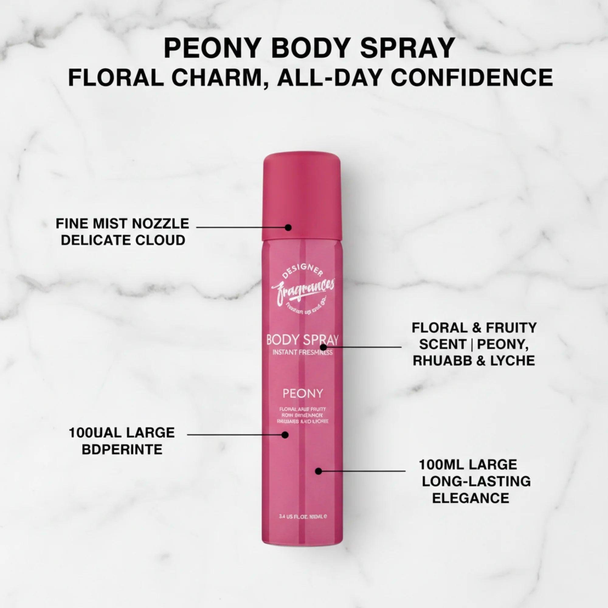 Women’s Body Spray Set - Daisee, Peony & Orchyd (3 x 100ml)