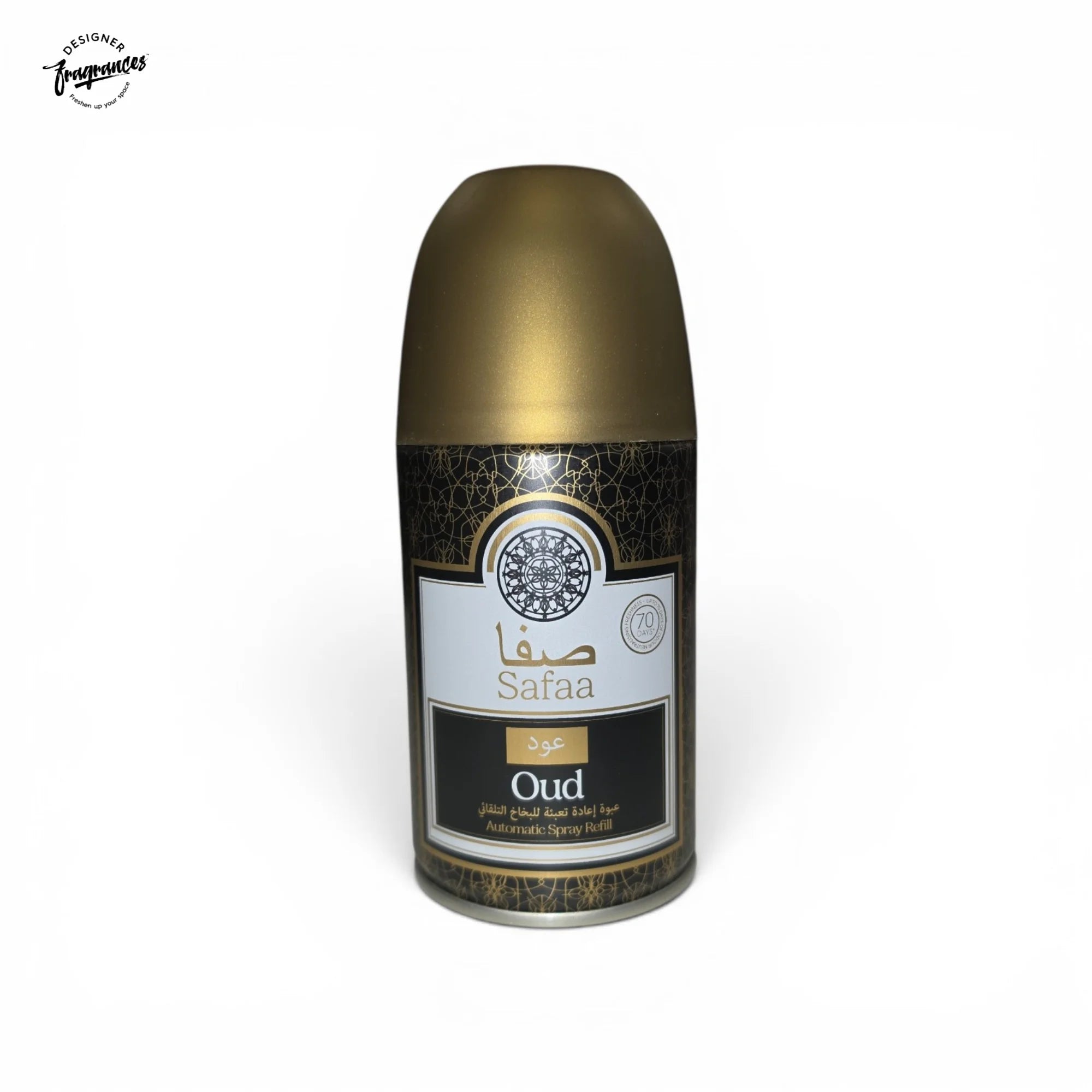 Safaa Oud Automatic Room Spray Refill 6 Pack | Universal Air Freshener Refills | 250ml Each