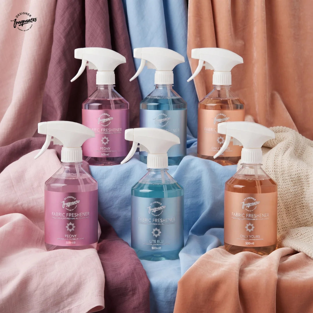 Peony, Lite Blu & Only Yours | Fabric Freshener Pack of 6 | 500ML Each