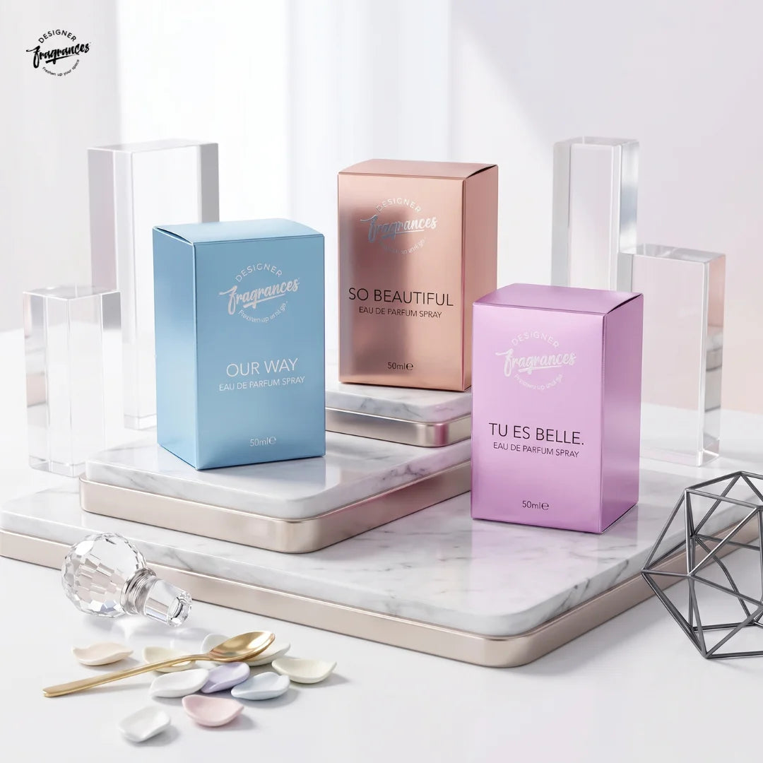 Women's Eau De Parfum Collection | Our Way, So Beautiful & Tu Es Belle | 3 x 50ml Luxury Perfume Gift Set