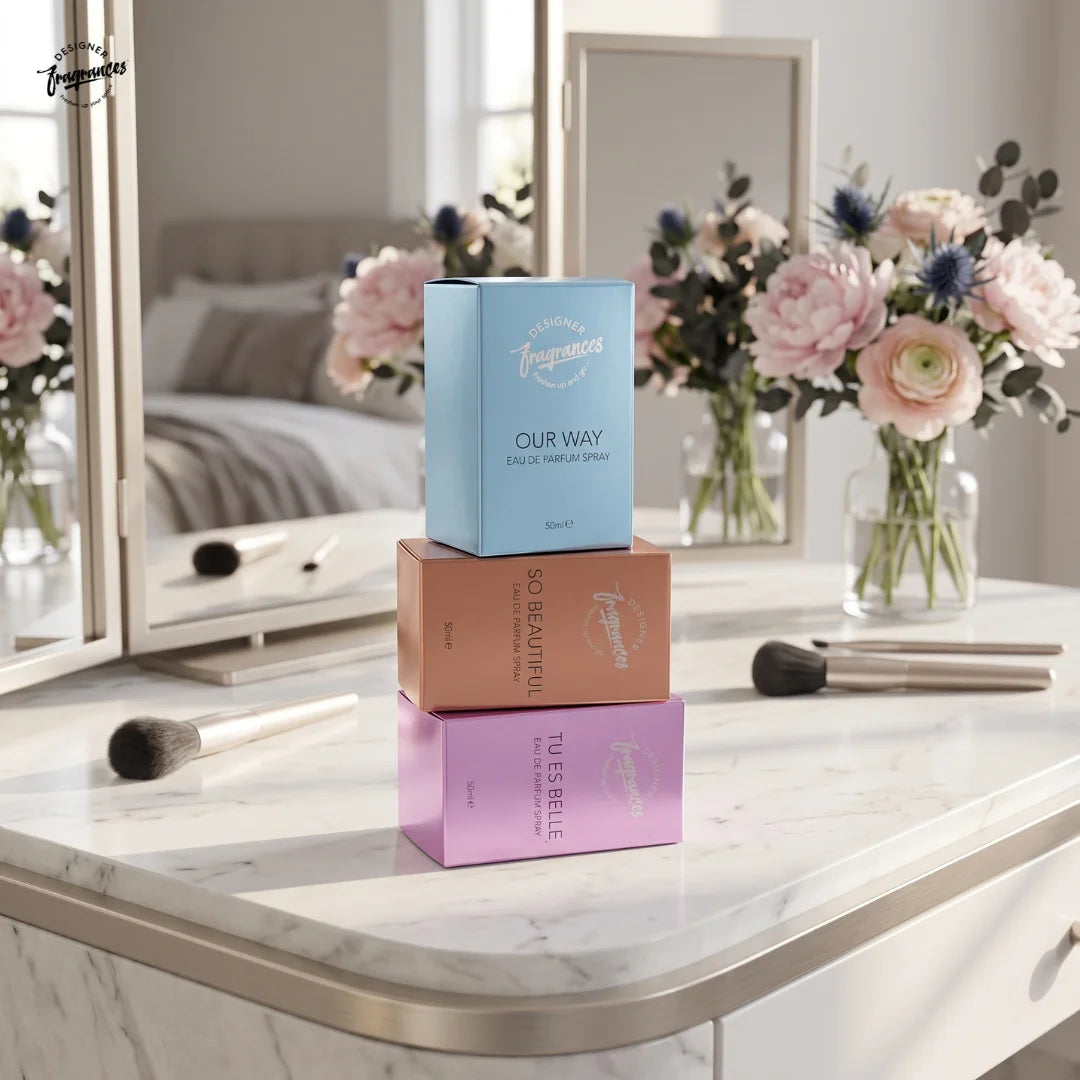 Women's Eau De Parfum Collection | Our Way, So Beautiful & Tu Es Belle | 3 x 50ml Luxury Perfume Gift Set