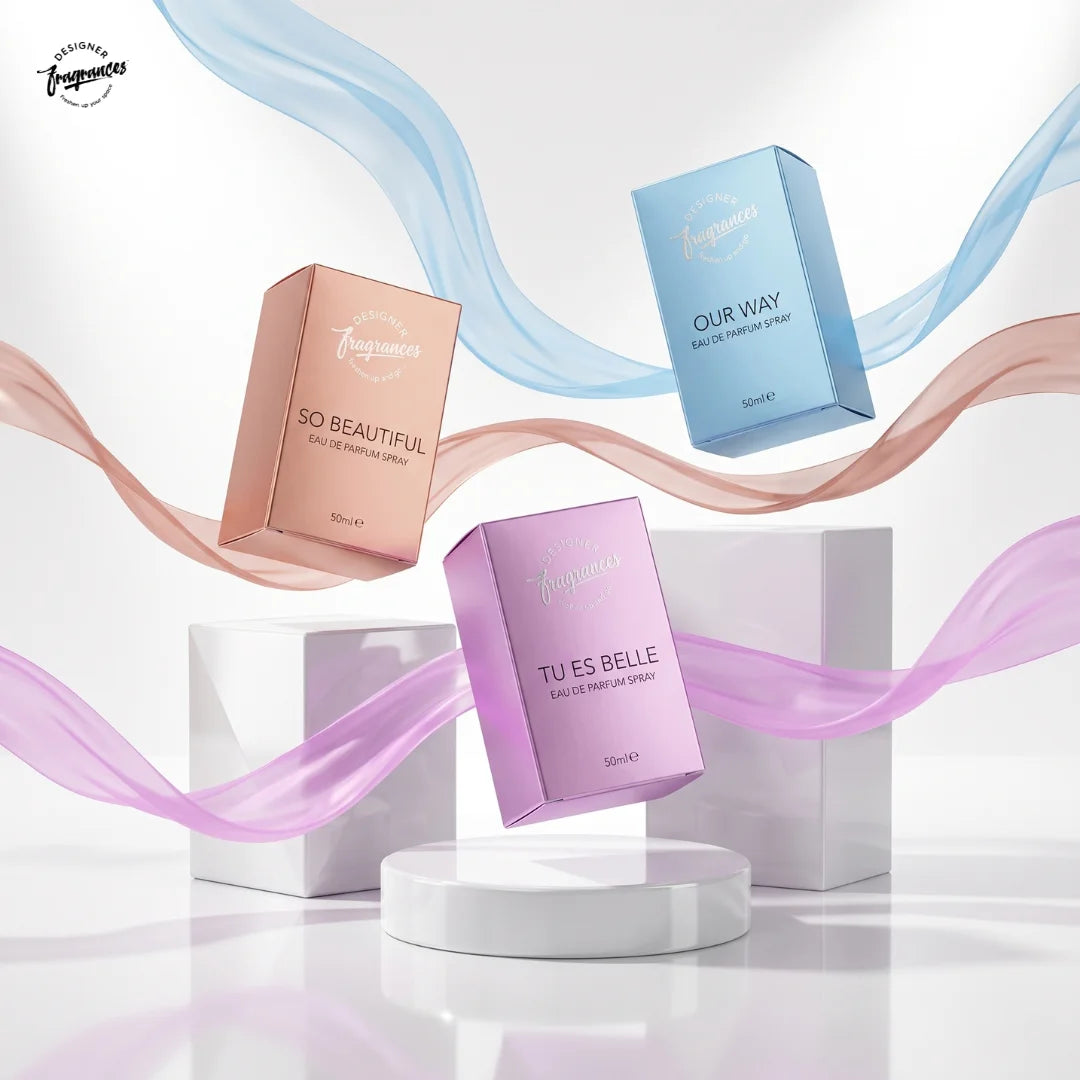 Women's Eau De Parfum Collection | Our Way, So Beautiful & Tu Es Belle | 3 x 50ml Luxury Perfume Gift Set