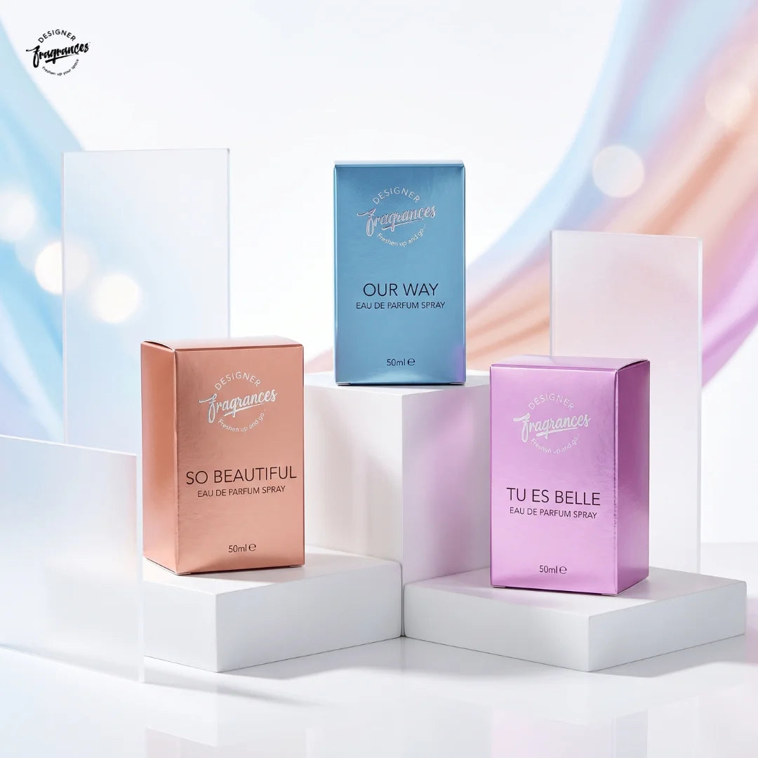 Women's Eau De Parfum Collection | Our Way, So Beautiful & Tu Es Belle | 3 x 50ml Luxury Perfume Gift Set