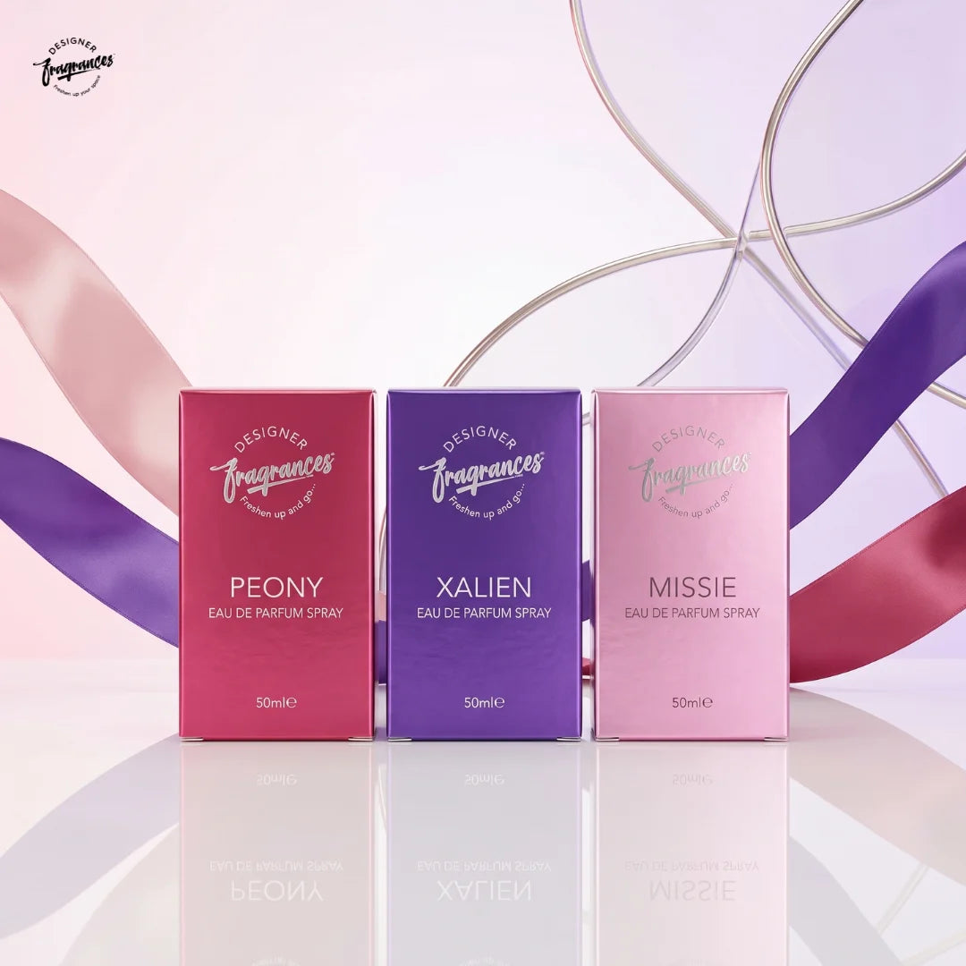 Women's Eau De Parfum Collection – Pack of 3 (Peony, Xalien & Missie) | 3 x 50ml Perfume Gift Set