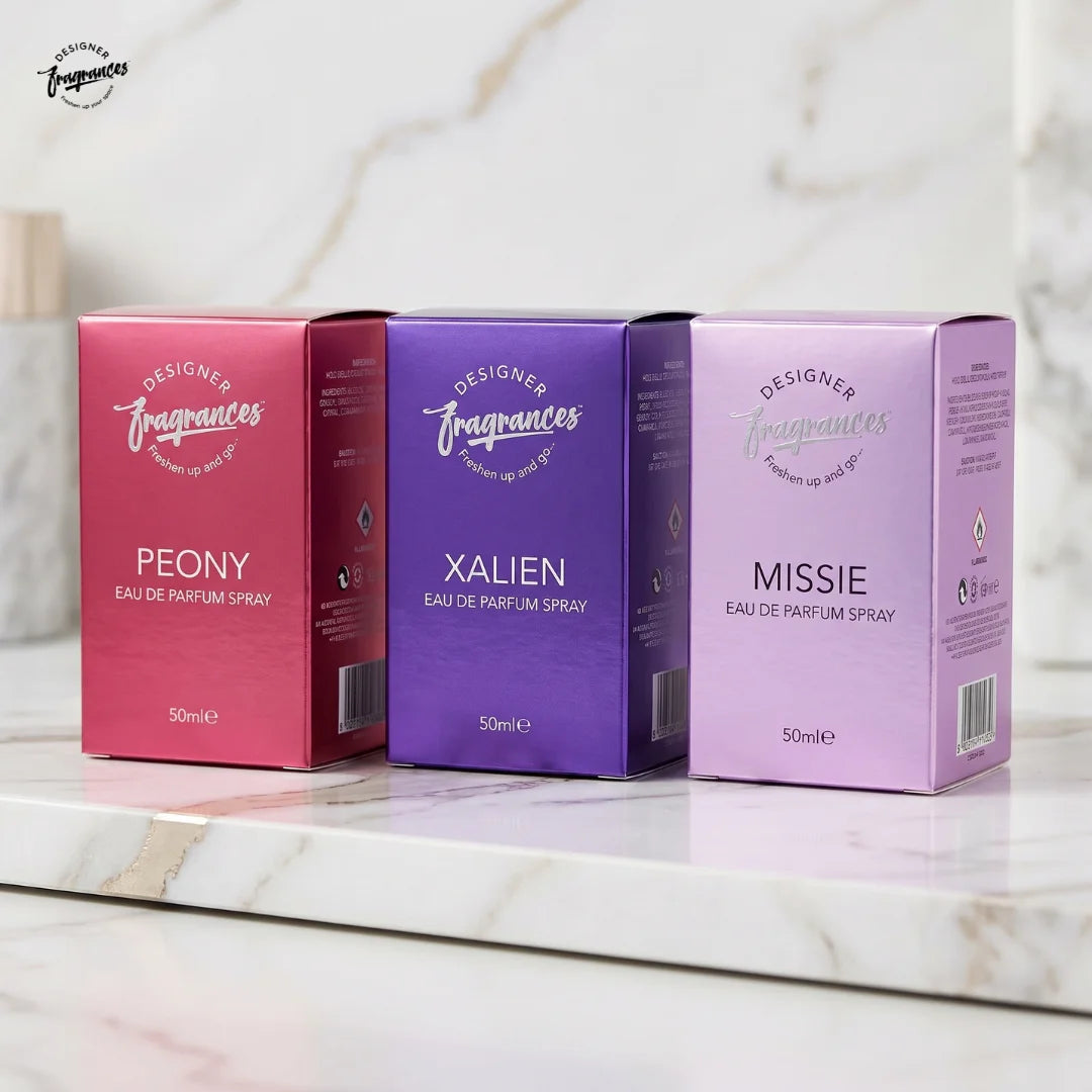 Women's Eau De Parfum Collection – Pack of 3 (Peony, Xalien & Missie) | 3 x 50ml Perfume Gift Set