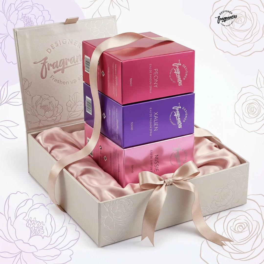 Women's Eau De Parfum Collection – Pack of 3 (Peony, Xalien & Missie) | 3 x 50ml Perfume Gift Set