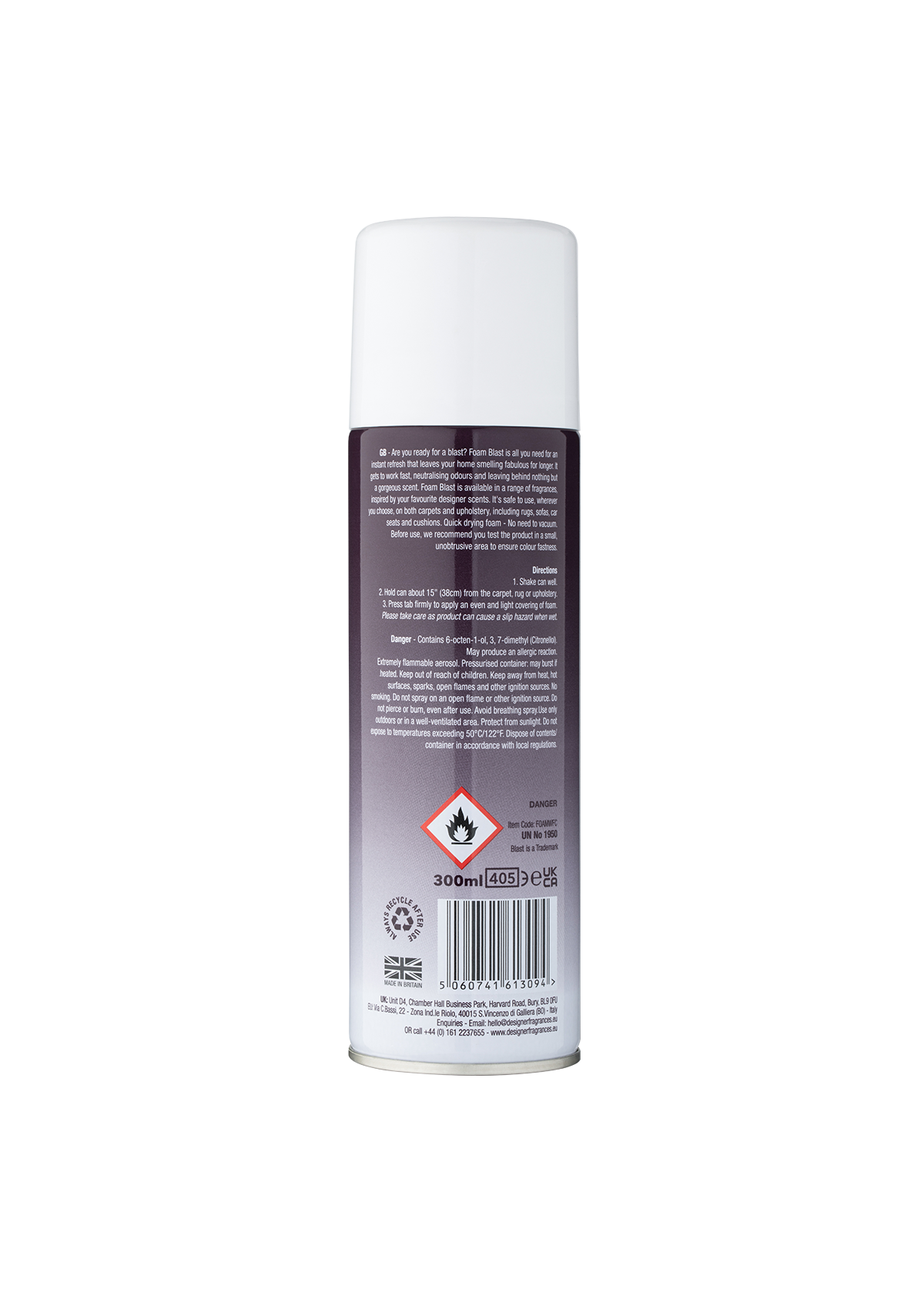 Wild Fig & Cassis Foam Blast – Upholstery Freshener – 300ml